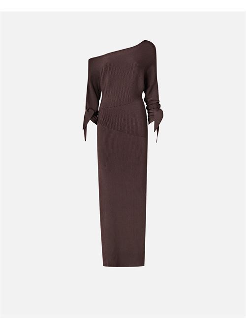 abito lungo a costine con scollo asimmetrico Pinko | 106313 A347L78