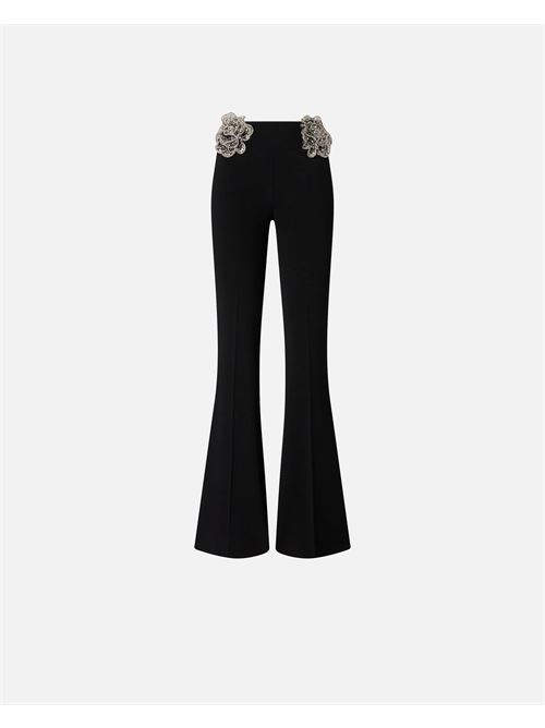 pantaloni con rose gioiello ricamate Pinko | 106445 A31PZ99