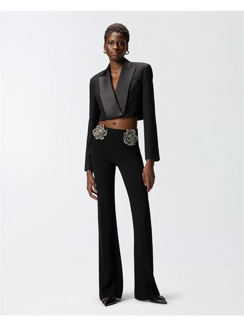 pantaloni con rose gioiello ricamate Pinko | 106445 A31PZ99