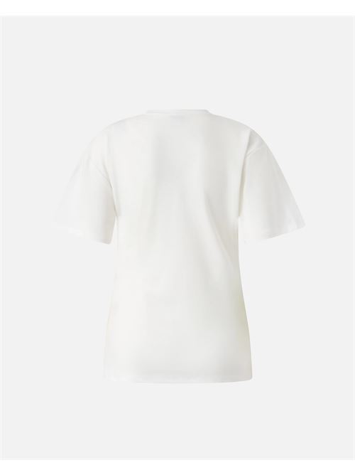 t-shirt con drappeggio e dettaglio dorato Pinko | 106455 A35DZ05