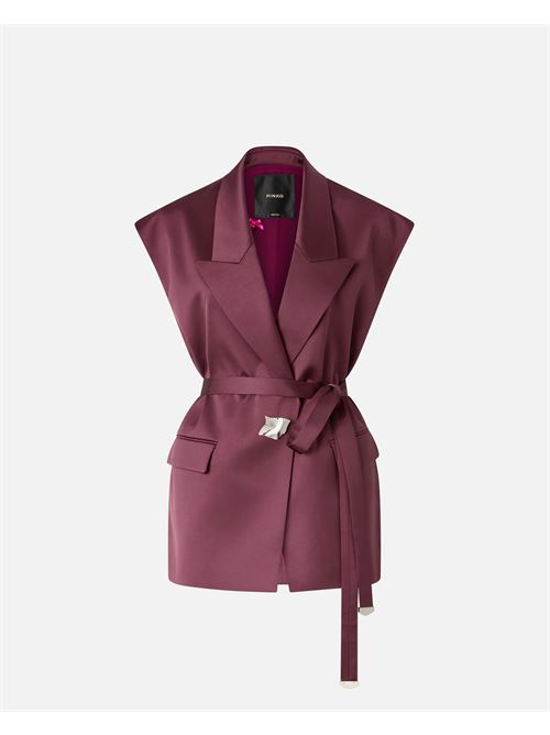 giacca smanicata in satin Pinko | 106585 A1Y5R57