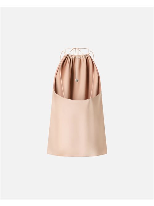 top in satin con scollo all'americana Pinko | 106621 A1Y5Q35