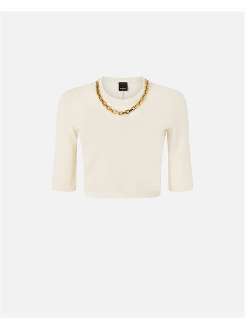 maglia cropped con catena Pinko | 106635 A32CC03