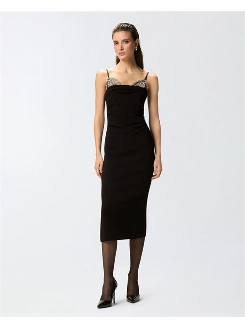 abito midi aderente con ricamo gioiello Pinko | 106637 A31PZ99