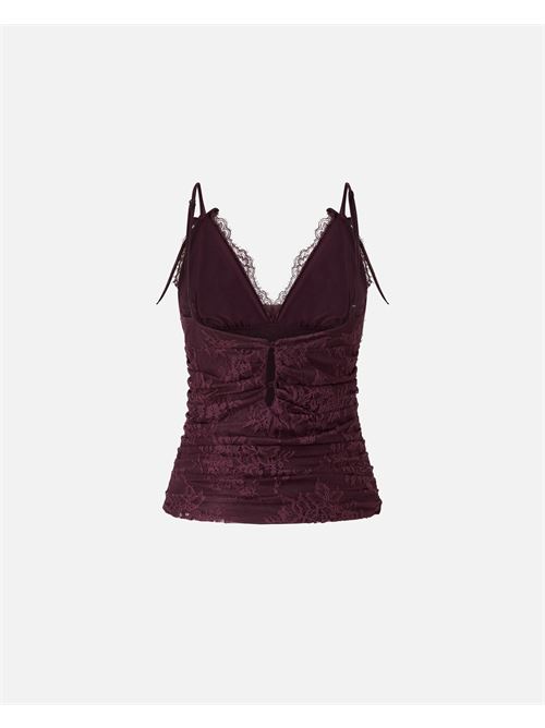 top in pizzo floreale con spalline Pinko | 106726 A378R57