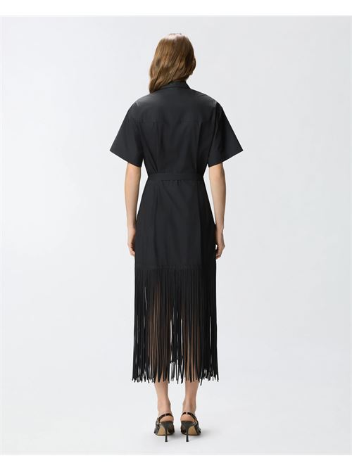 abito chemisier lungo con frange e dettagli metallici Pinko | 106827 A2LDZ99Q