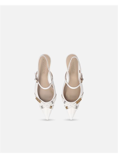 slingback con cinturini e applicazioni gioiello Pinko | SD0489PZ12