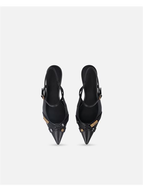 slingback con cinturini e applicazioni gioiello Pinko | SD0489PZ99