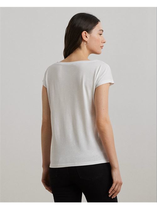 t-shirt in misto cotone con logo stampato Polo Ralph Lauren | 200748765001