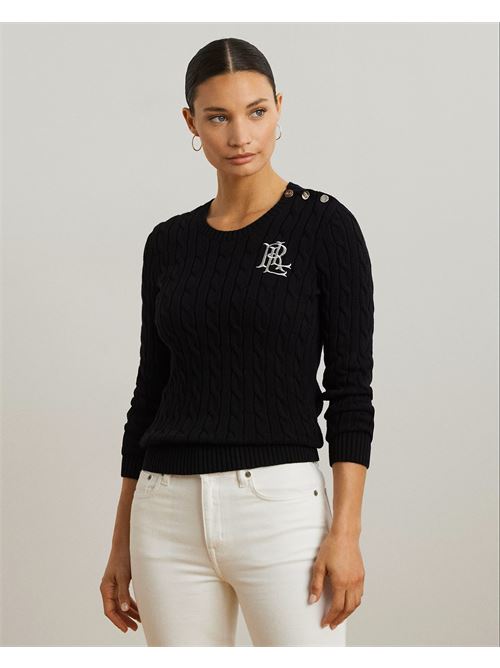 maglia in cotone a trecce con bottoni Polo Ralph Lauren | 200932223001