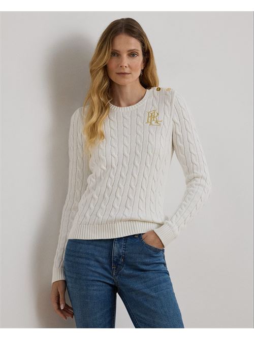 maglia in cotone a trecce con bottoni Polo Ralph Lauren | 200932223002