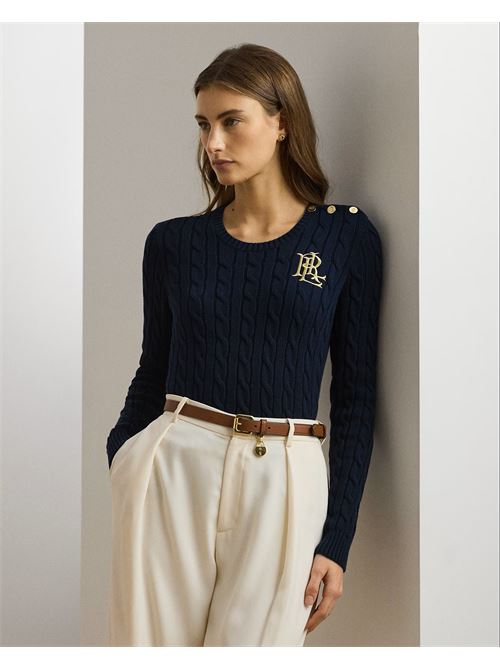 maglia in cotone a trecce con bottoni Polo Ralph Lauren | 200932223003