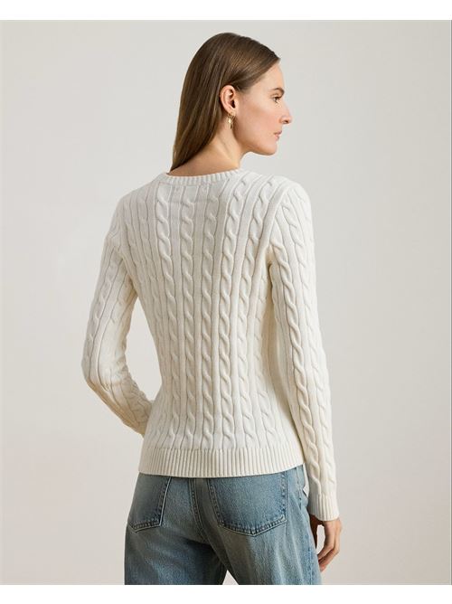 maglia a trecce con stemma ricamato Polo Ralph Lauren | 200P03508003