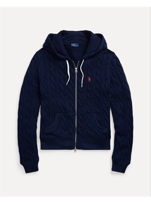 felpa a trecce con cappuccio e cerniera Polo Ralph Lauren | 211959124001