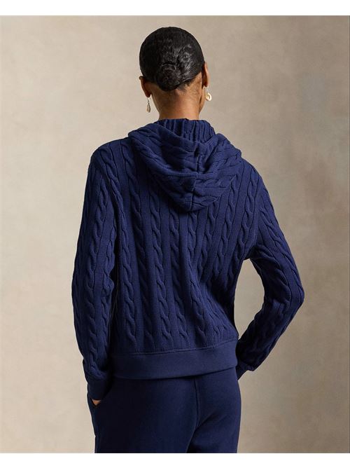felpa a trecce con cappuccio e cerniera Polo Ralph Lauren | 211959124001