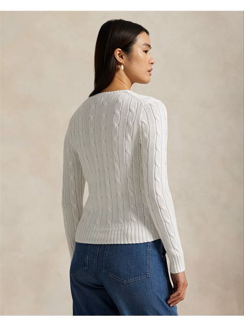 maglia a girocollo in cotone a trecce Polo Ralph Lauren | 211971869007