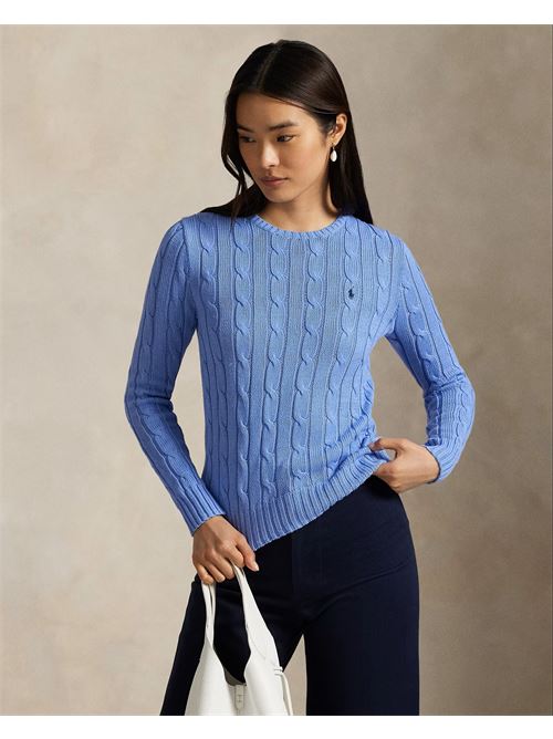 maglia a girocollo in cotone a trecce Polo Ralph Lauren | 211971869009