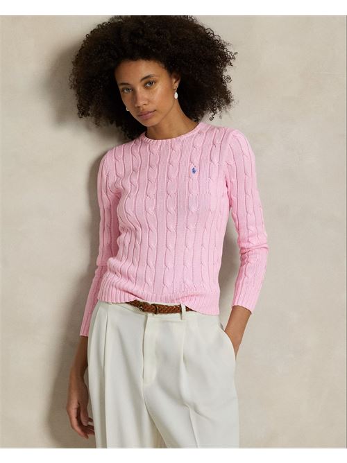 maglia a girocollo in cotone a trecce Polo Ralph Lauren | 211971869010