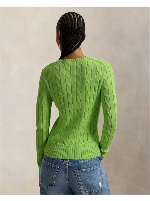 maglia a girocollo in cotone a trecce Polo Ralph Lauren | 211971869504