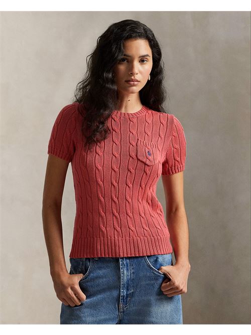 maglia a maniche corte a trecce Polo Ralph Lauren | 211971873502