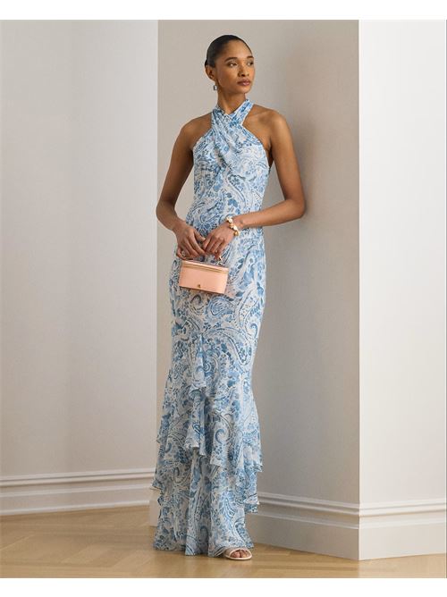 abito halter in georgette increspato Polo Ralph Lauren | 253P08924001