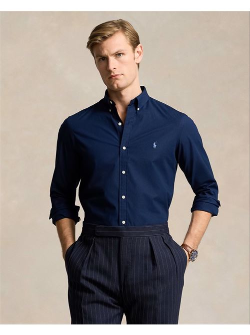 camicia in popeline stretch slim-fit Polo Ralph Lauren | 710928254001