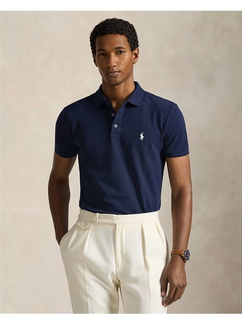 polo in piqué 3 bottoni stretch custom slim-fit Polo Ralph Lauren | 710941439038