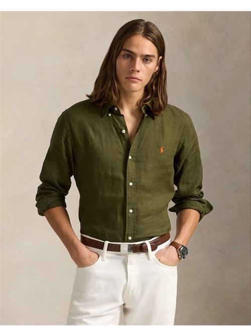 camicia in lino slim-fit Polo Ralph Lauren | 710968915006