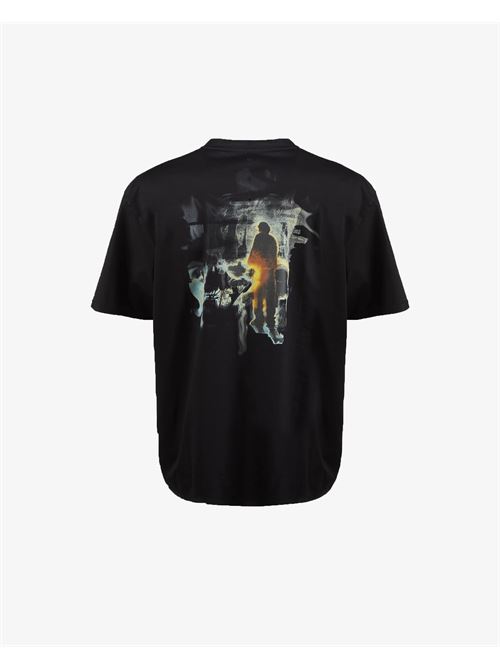 t-shirt in cotone con stampa fronte retro Premiata | PA1056NE