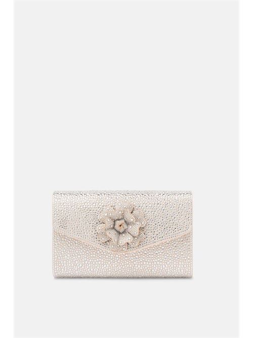 pochette con strass e applicazione fiore Twenty Fourhaitch | LEVISAAR