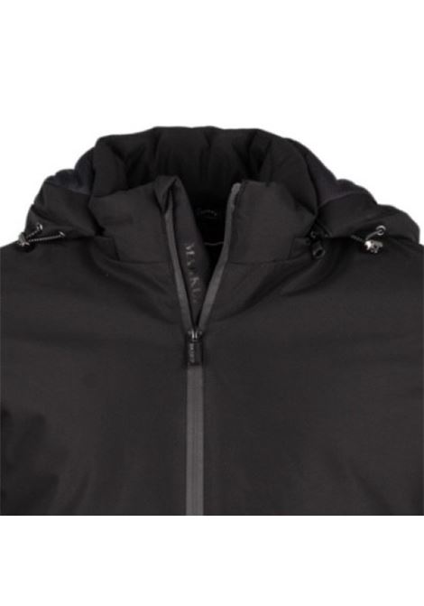 Parka Uomo Nero Impermeabile con Cappuccio e Zip a Contrasto MARK-UP | Giubbino | MK394006NERO