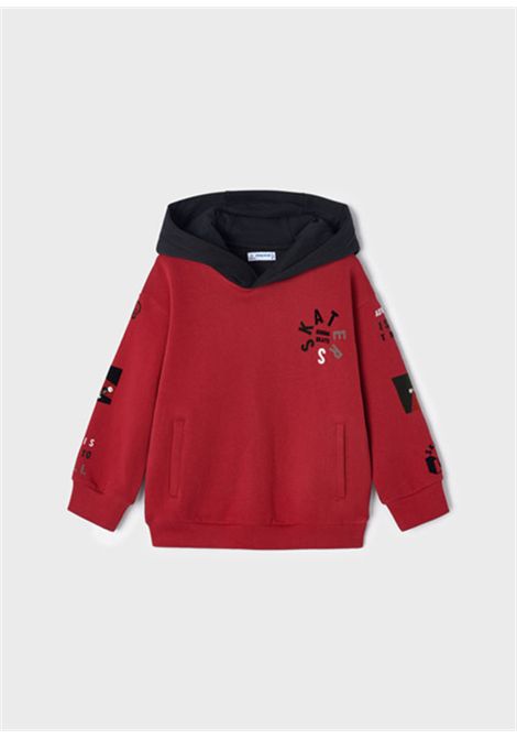 Mayoral Felpa Con Cappuccio Bambino Tricolore – Modello 4431, Cotone Morbido