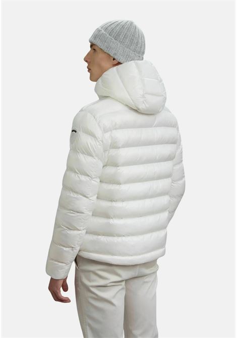Piumino Adams bianco in Eco Nylon con Cappuccio e Imbottitura BLAUER | Piumino | BLUC02083005958112TT