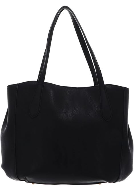 Shopper Guess nera in ecopelle con zip laterali e triplo comparto GUESS | Borsa | HWVB8977230BLA