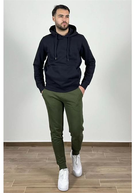 Felpa blu con cappuccio e patch gommata Markup MARK-UP | Felpa | MK22001BLU