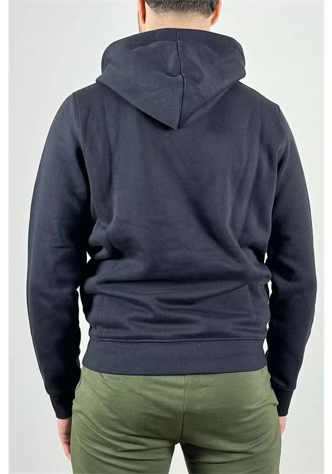 Felpa blu con cappuccio e patch gommata Markup MARK-UP | Felpa | MK22001BLU