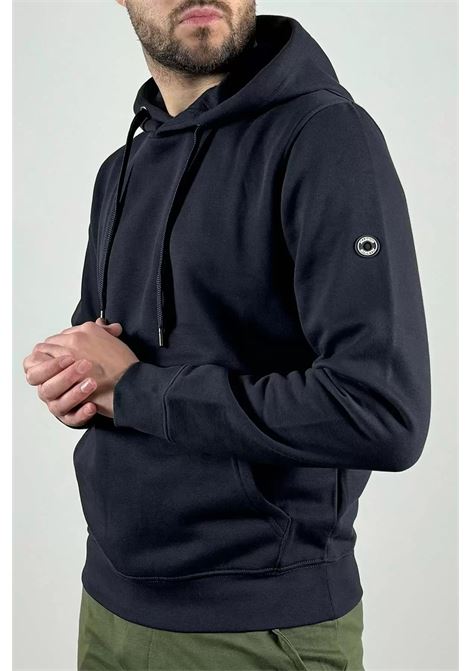 Felpa blu con cappuccio e patch gommata Markup MARK-UP | Felpa | MK22001BLU
