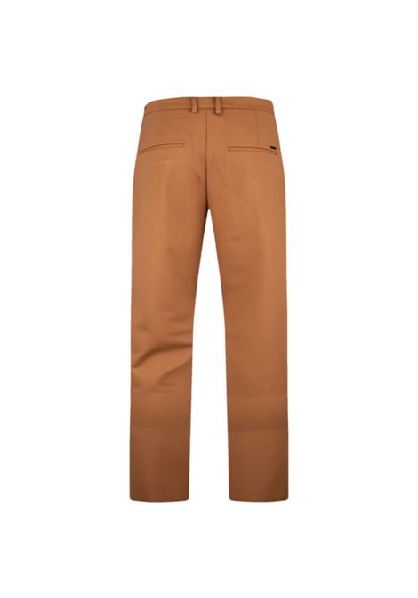Pantaloni Cropped Carrot Cammello in Punto Milano con Vita Media MARK-UP | Pantalone | MK595112CAMMELLO