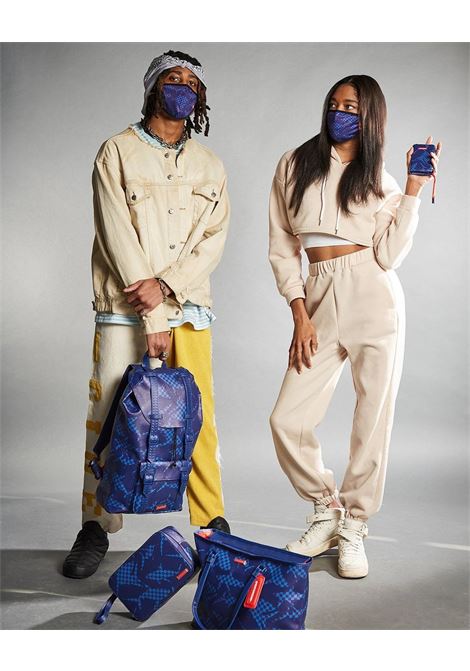 Pochette The Hills Camo Blue in Ecopelle Camouflage Blu SPRAYGROUND | Pochette | B3639CAMPIONE