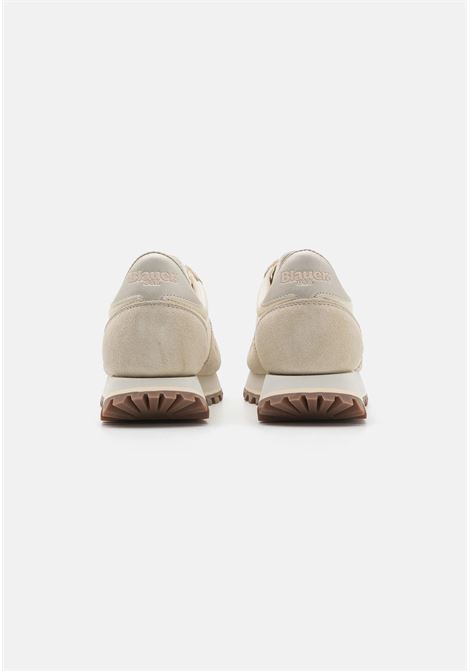 Sneakers Donna Millen Cream con Borchie e Dettagli a Contrasto BLAUER | Scarpa | MILLEN01/LESCRE