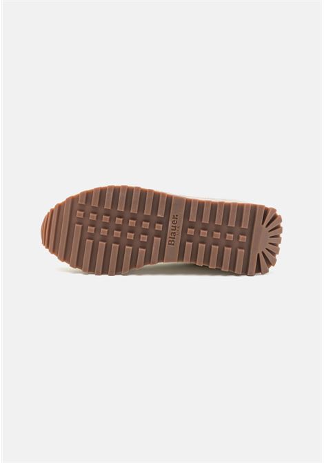 Sneakers Donna Millen Cream con Borchie e Dettagli a Contrasto BLAUER | Scarpa | MILLEN01/LESCRE