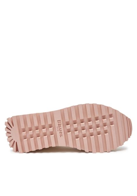 Sneakers Donna Beige Millen con Dettagli Bronzo BLAUER | Scarpa | MILLEN01/SUGCRE/BRZ