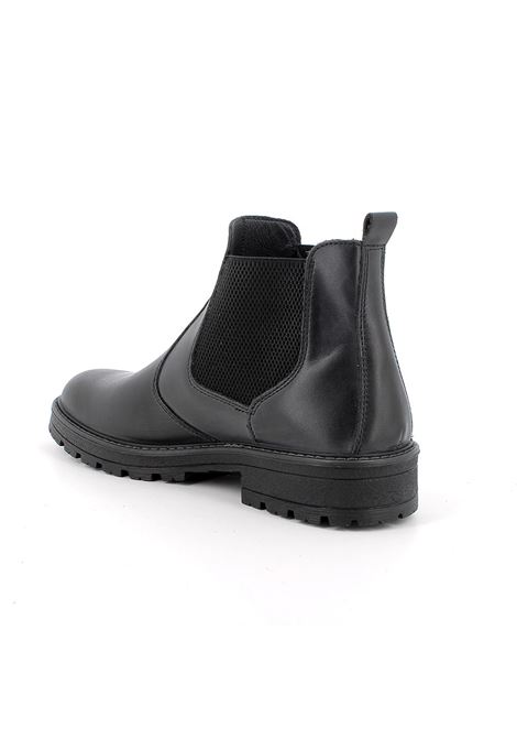 Stivaletti Beatles neri in pelle con suola leggera e pannelli elastici IGI&CO | Scarpa | 6612400NERO