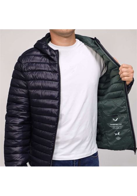 Piumino Blu Uomo con Cappuccio in Nylon Superleggero MARK-UP | Piumino | MK24001BLU
