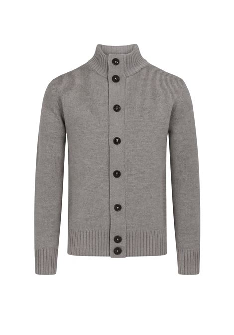 Cardigan grigio melange con Bottoni e Tasche Frontali MARK-UP | Cardigan | MK790044GRIGIO MELANGE