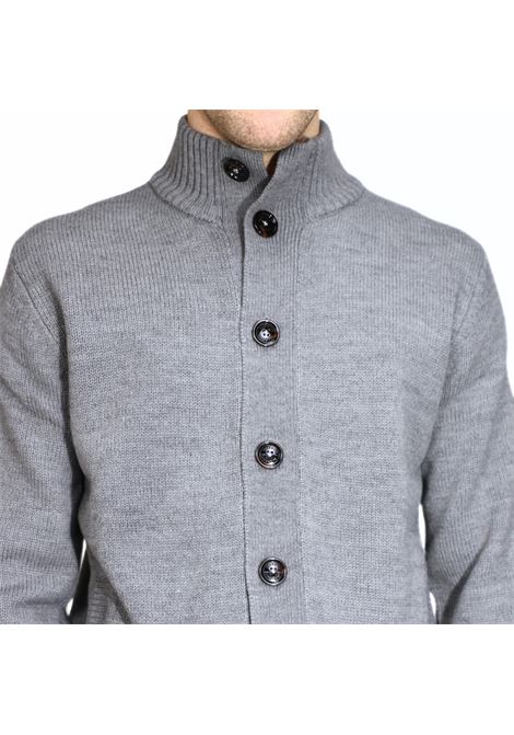 Cardigan grigio melange con Bottoni e Tasche Frontali MARK-UP | Cardigan | MK790044GRIGIO MELANGE