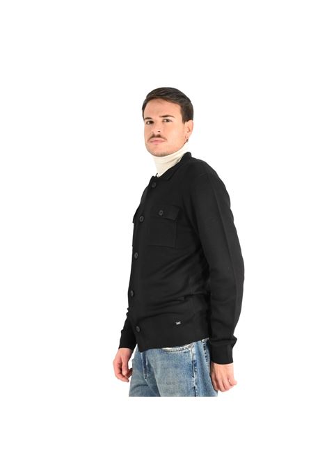 Camicia Maglia Nera con Bottoni e Tasche Frontali MARK-UP | Maglia | MK790065NERO