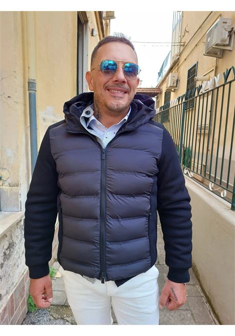 Giubbino Corto blu con Cappuccio in Maglia Tecnica MARK-UP | Giubbino | MK794039BLU