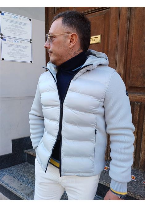 Giubbino Corto grigio con Cappuccio in Maglia Tecnica MARK-UP | Giubbino | MK794039MASTICE