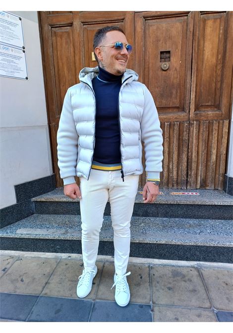 Giubbino Corto grigio con Cappuccio in Maglia Tecnica MARK-UP | Giubbino | MK794039MASTICE